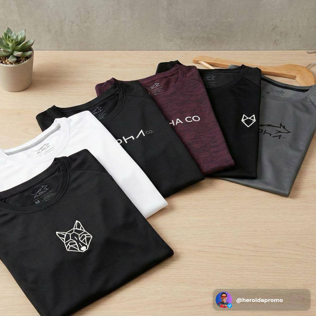 Kit 6 Camisetas Mais Procuradas Alpha