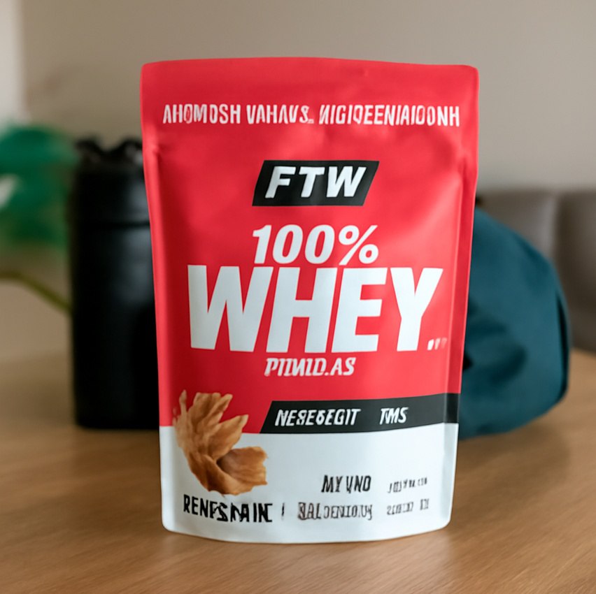 Whey Protein 100% Concentrado Refil 900g Sabor Doce De Leite - Ftw