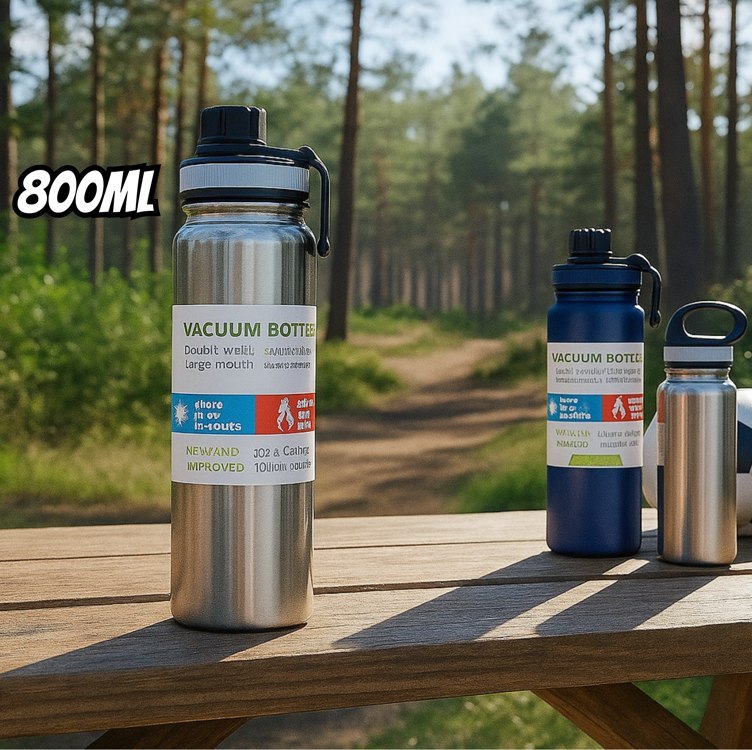 Garrafa Térmica 800ml Espacial Quente Frio Com Isolamento