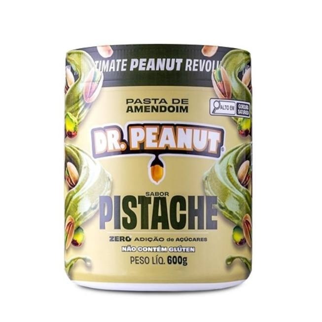 DR. PEANUT PASTA DE AMENDOIM PISTACHE 600G COM WHEY PROTEIN