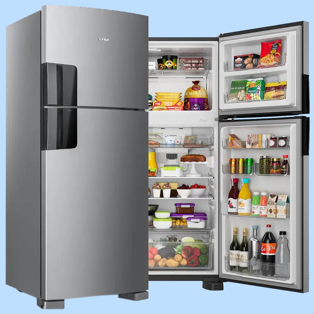 Geladeira Consul Frost Free 412 Litros Duplex Inox - CRM50MK - 127v
