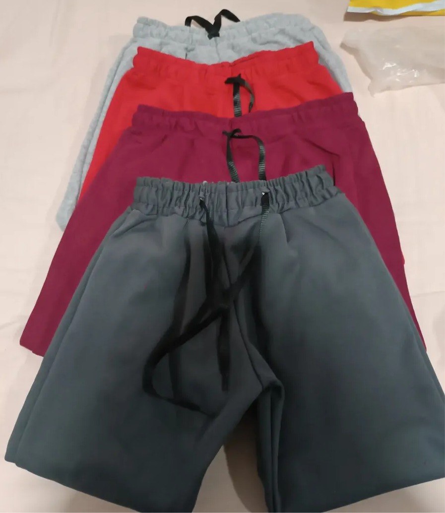 Kit 4 Calças Infantil Moletom Jogger Flanelado c/ Cordão