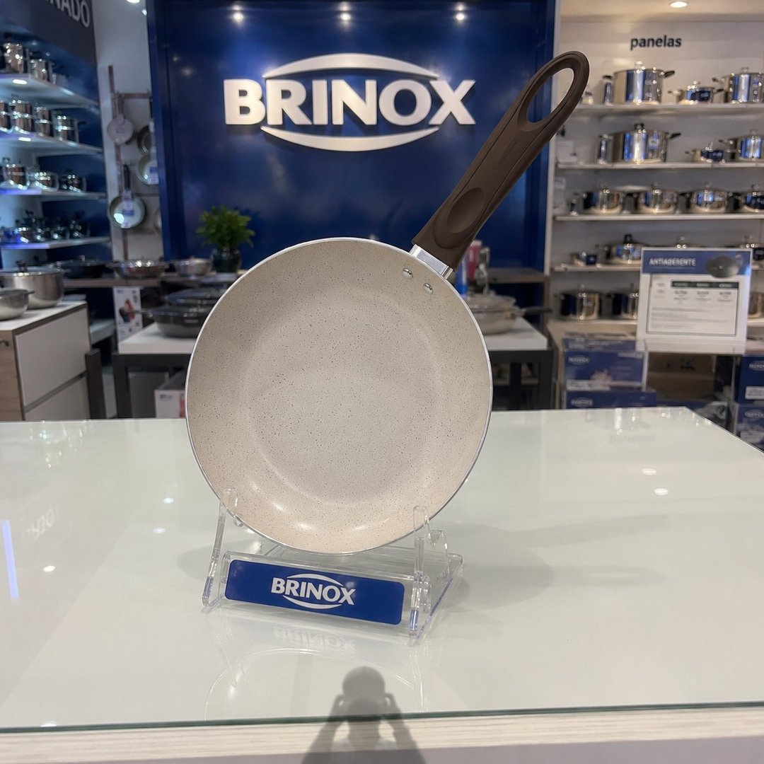 Brinox - Frigideira 20X4Cm 0,8L Ceramic Life Suprema - Vanilla