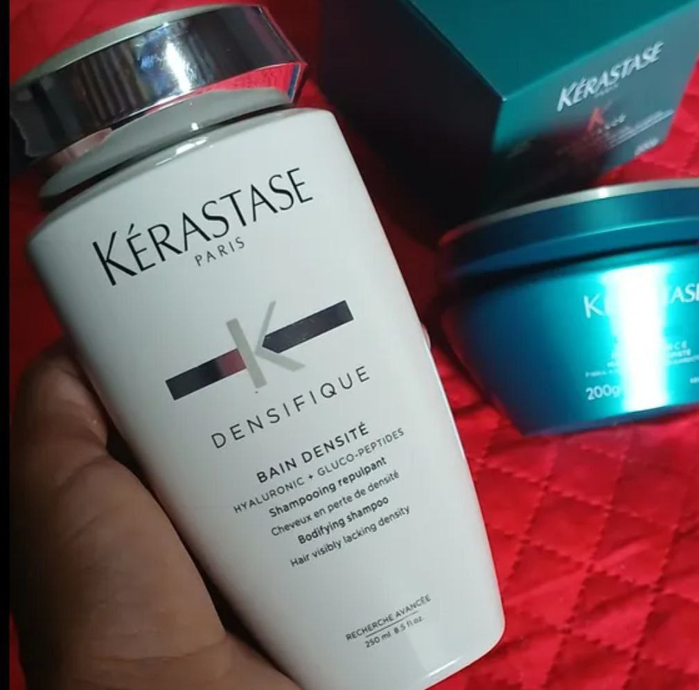 Kérastase Densifique Bain Densité Shampoo, Para Cabelos Finos e Ralos, Aporta Densidade e ...