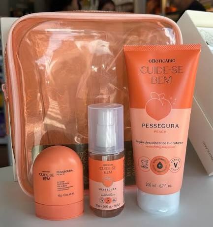 O Boticário Cuide-se Bem Pessegura Kit Presente (4 Itens)