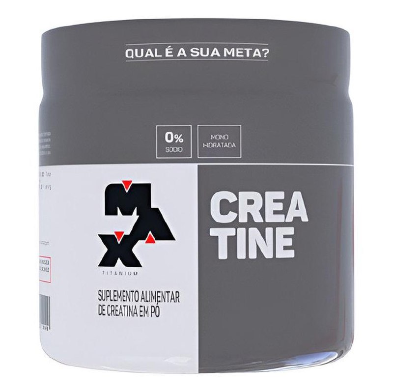 Suplemento Academia Creatina Max Titanium Em Pó Pote 150g Creatina Sem Sabor
