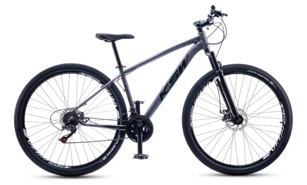 Bicicleta Aro 29 Ogm Bike Ksw Bike Xlt100 Aluminio 24velocid Grafite Ogm 17  