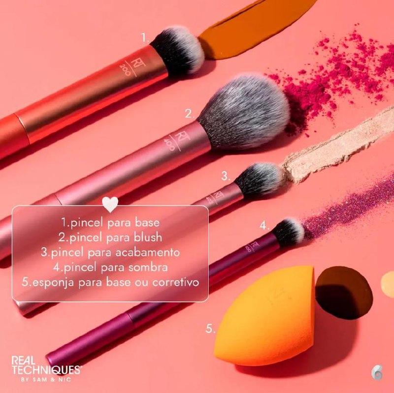 Kit Real Techniques Everyday Essentials (5 Produtos) Blz