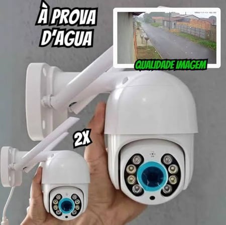 Kit 2câmera Ip Icsee Prova D'água Infravermelho Externa Wifi - Hw
