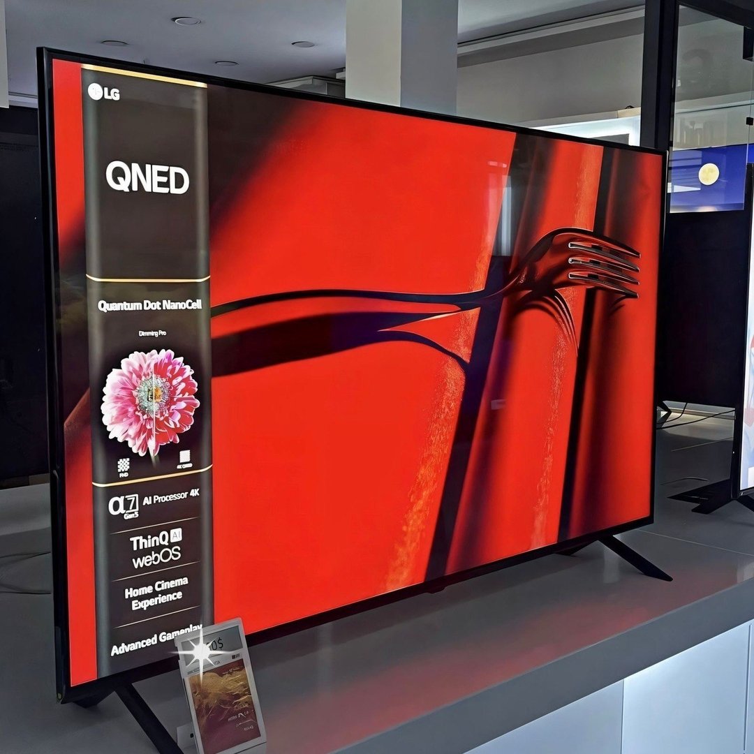 Smart TV 55" QNED LG 4K Ultra HD  WebOS 25 α7 AI Processor 4K Gen8 HDMI USB Alexa Smart Magic Comando de Voz