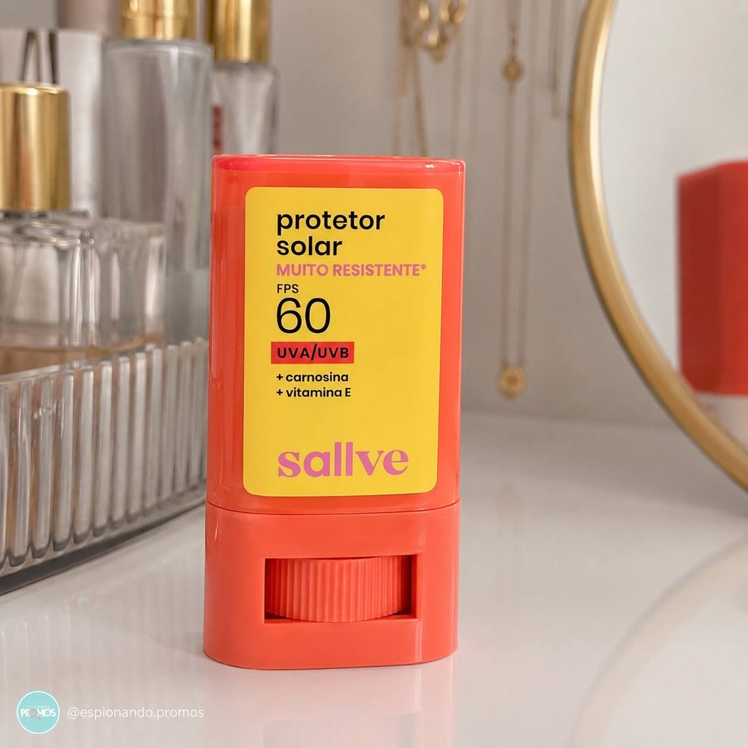 Sallve Protetor Solar em Bastão FPS60 15g