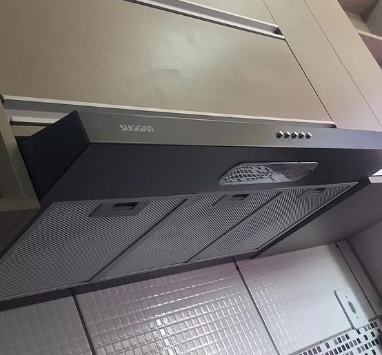 Depurador e Exaustor De Ar Suggar Slim 80cm 3 Velocidades Titanium - 110v/220v