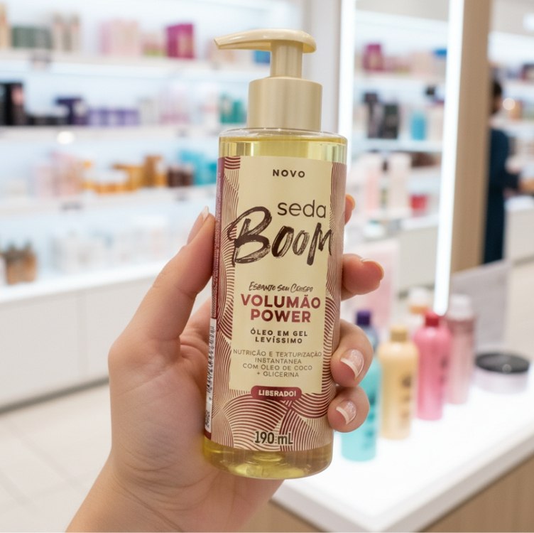 Óleo em Gel Seda Boom Volumão Power 190 ml