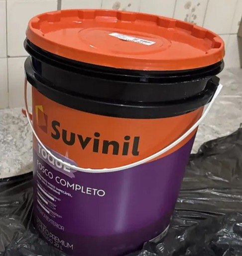 Tinta Suvinil 20L Interiores Exterior Toque Fosco Completo - Branco Neve