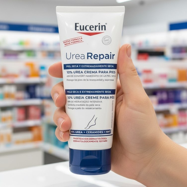 Eucerin Creme Hidratante Para Pés Urea Repair Plus 100ml, Hidratação Intensiva, Ureia, Pel...