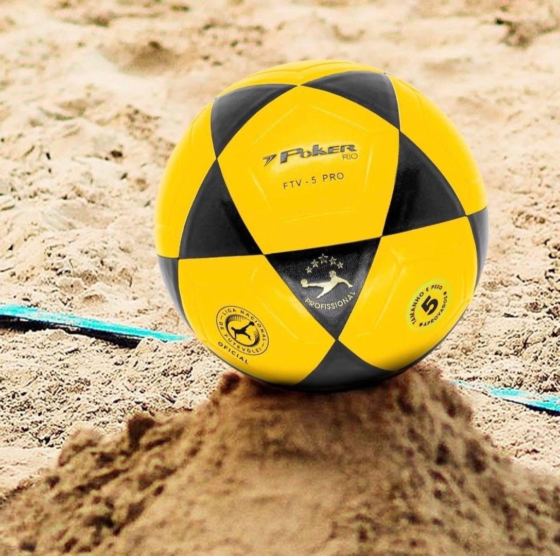 Bola De Futevolei Poker Rio Poker Nº 5 Cor Amarelo E Preto Amarelo/preto