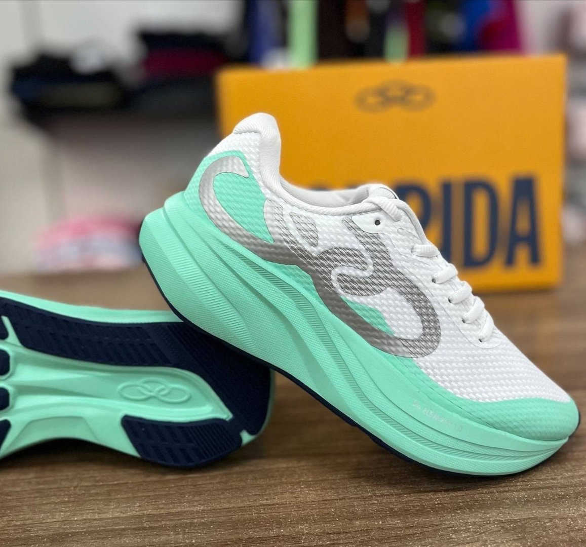 Tenis de Corrida Olympikus Veloz Num. 35 ao 43 - Menta ou Chumbo