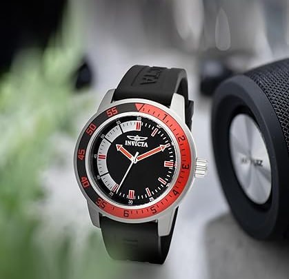 Invicta Relógio masculino 12846 "Specialty" de aço inoxidável, Vermelho, Standard, 12845
