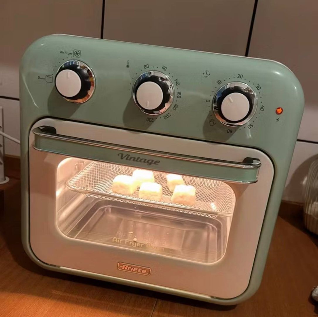 Fritadeira Forno Air Fryer Oven Ariete Vintage Verde 16L 127v