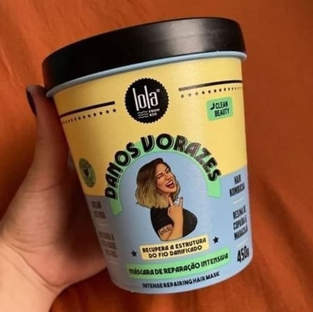 Danos Vorazes Máscara de Tratamento 450g , Lola Cosmetics