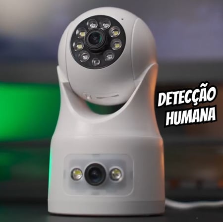 Basike Câmera de Segurança, Wi-Fi 360º, 1080p Full HD, Visão Panorâmica e Detecção Humana-...
