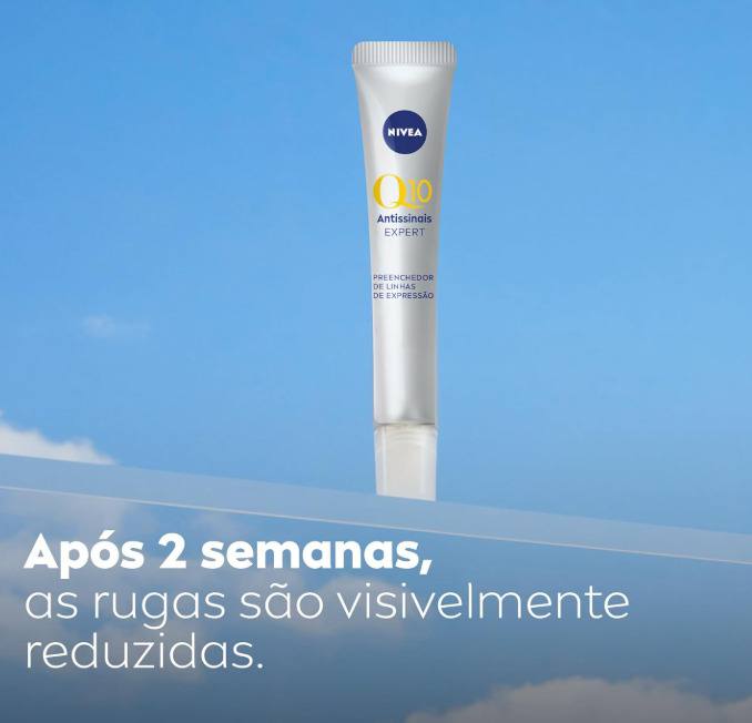 NIVEA Preenchedor de Linhas Q10 Expert Antissinais 15ml, Melhora e Reduz Rugas, Aparência mais Jovem, Cuidado Facial