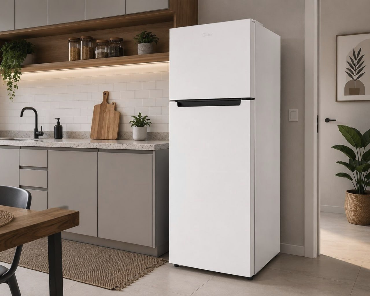 Geladeira Midea Rt554 Duplex Branca 410l Cycle Defrost Branco