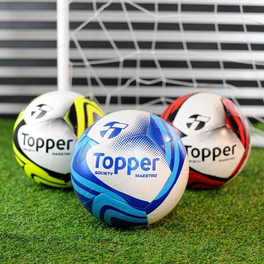 Bola Futebol Topper Society Grama Sintética Slick Maestro