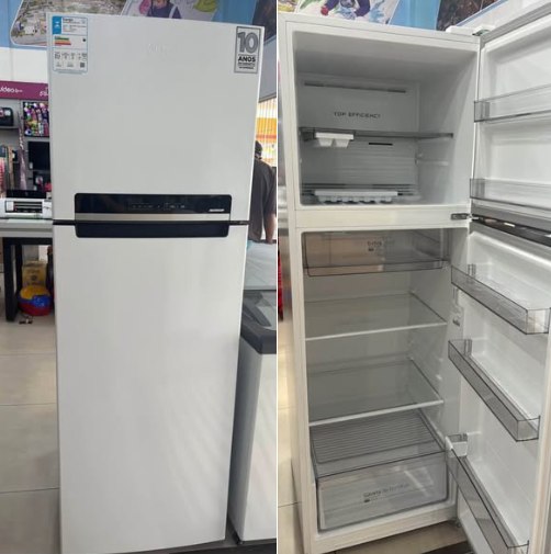 🤓Geladeira/Refrigerador Midea Frost Free Duplex Branco 394L RT533