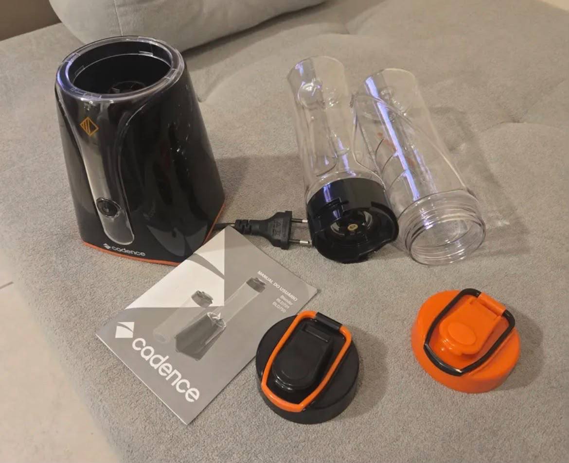 Liquidificador Cadence Zoop Contrast 2 Jarras Turbo