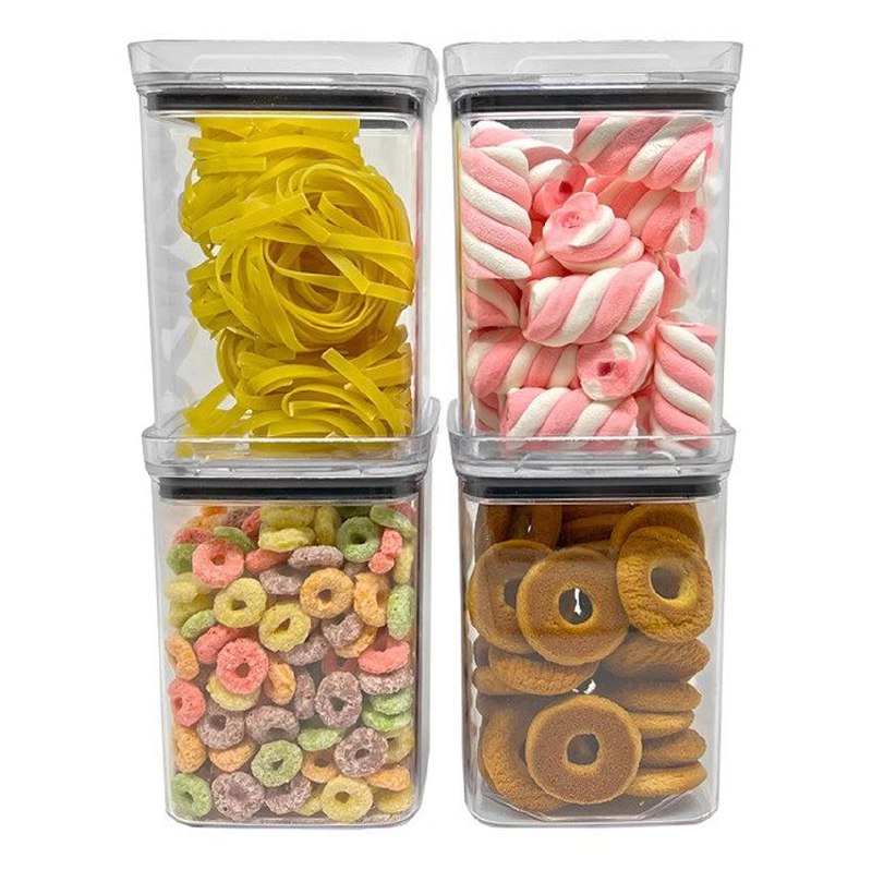 Amobox Potes Herméticos 4 Unidades De 1l