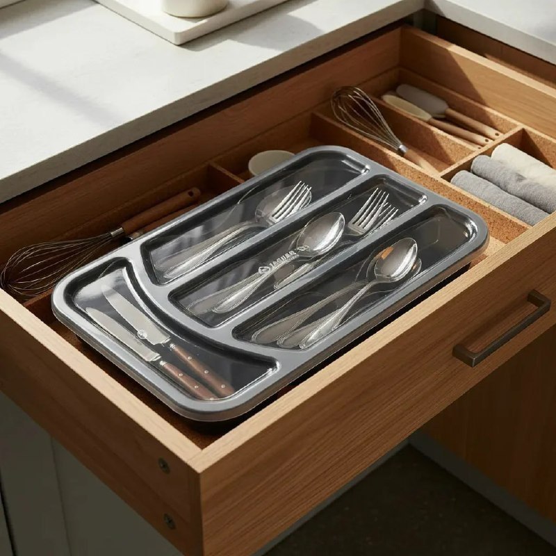 Porta Talheres Com Tampa 32cm X 22cm 4,5cm Alt