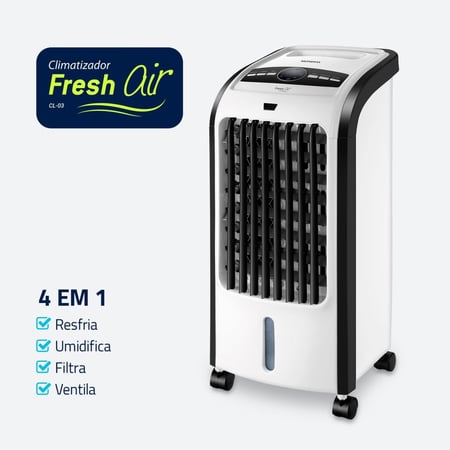 Climatizador Flash Air, Mondial, Branco/Preto, 80W, 220V - CL-03