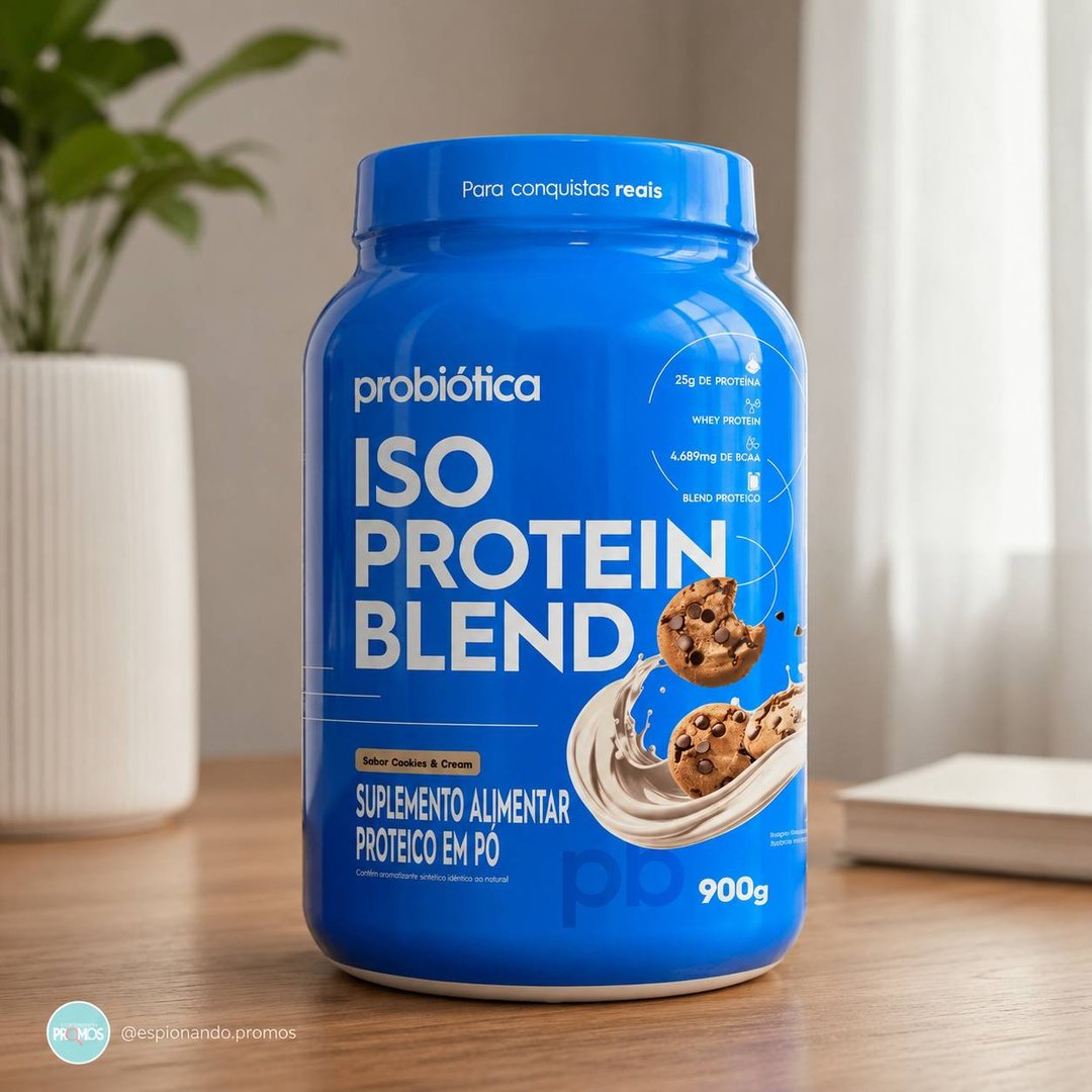 Whey Iso Blend Protein Pote 900g Cookies