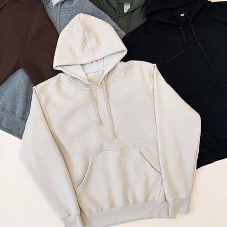 Moletom Unissex Capuz Blusa De Frio Algodão Canguru Casaco