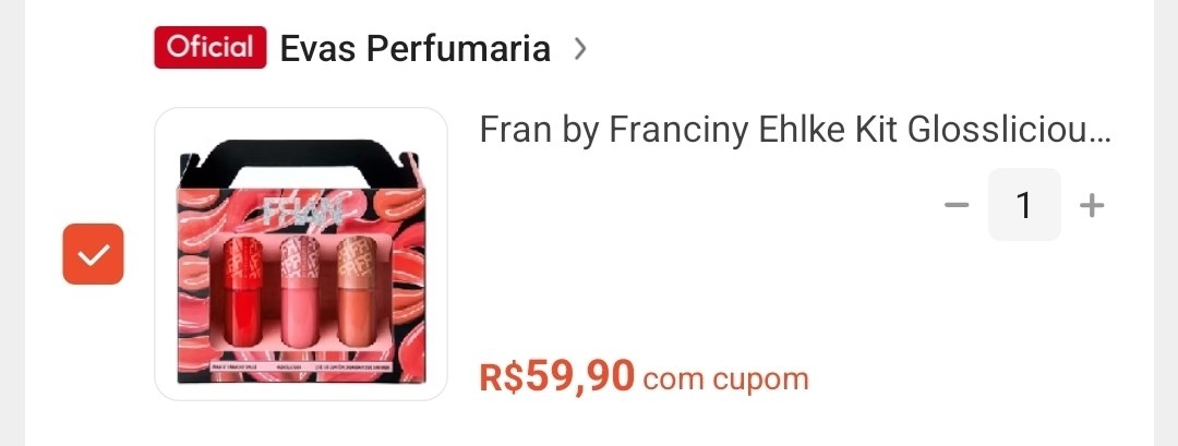 Fran by Franciny Ehlke Kit Glosslicious (3 produtos)