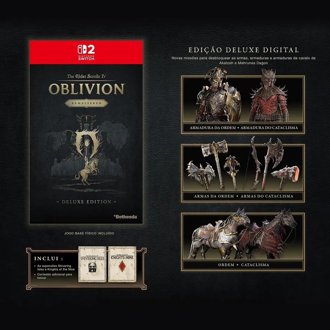 The Elder Scrolls IV Oblivion Remastered Ed. Deluxe - Nintendo Switch 2