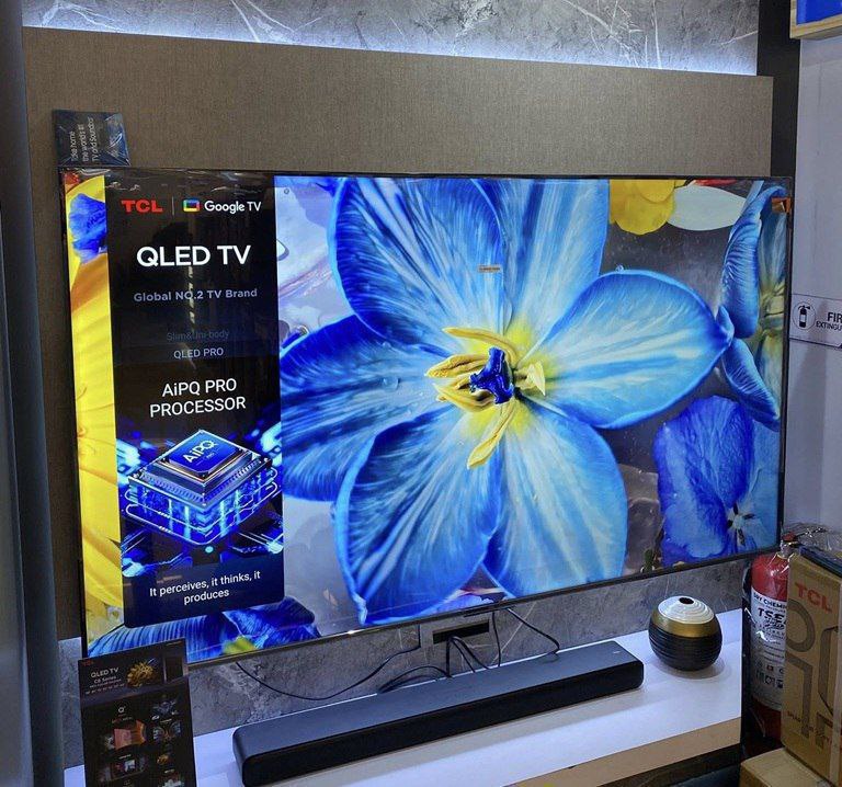 Smart TV 55" TCL 2025 4K UHD QLED Google TV AiPQ 3 HDMI Google Assistente Comando de Voz