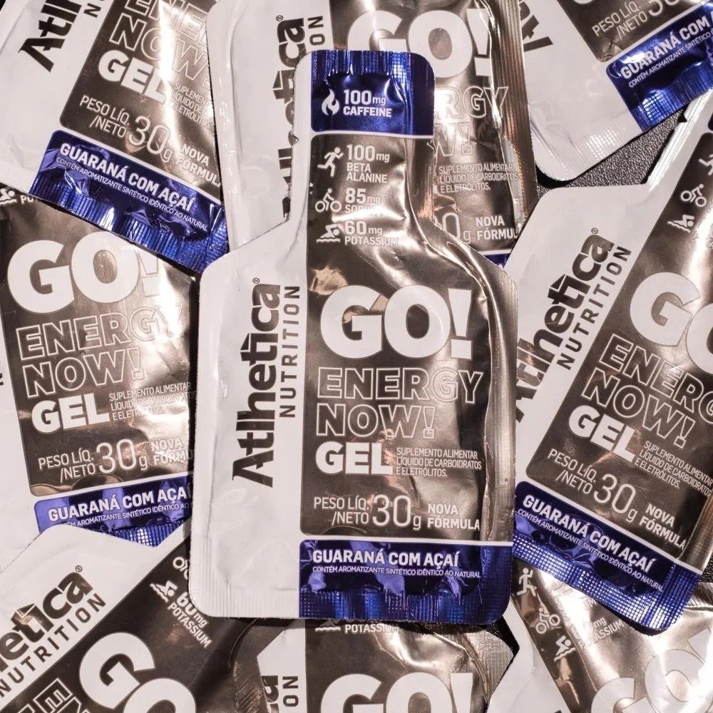Go Energy Gel (10 Sachês) - Sabor Guaraná e Açai, Atlhetica Nutrition, Roxo