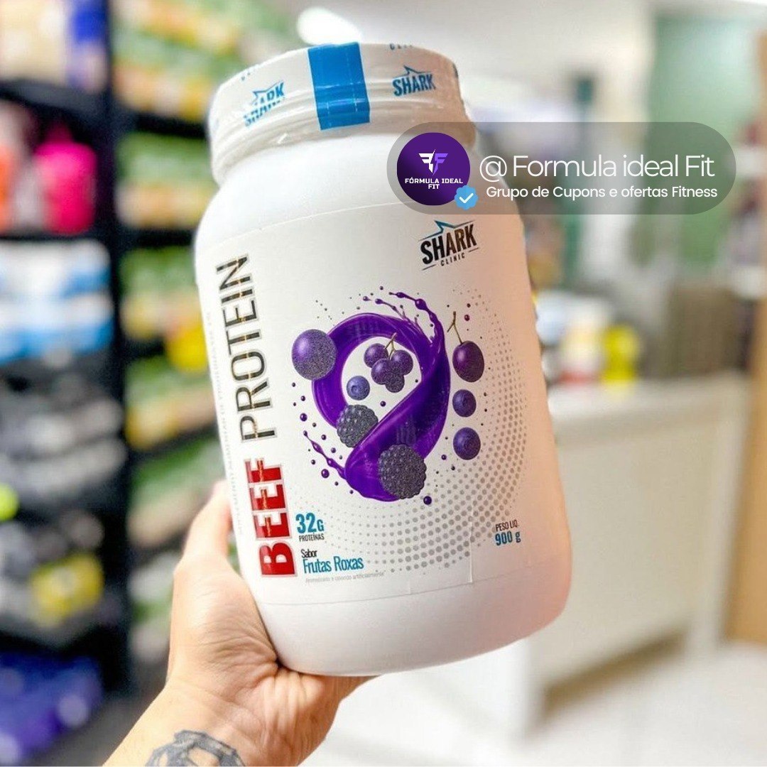 Proteína Isolada Beef Protein 900g Shark Pro Zero Lactose