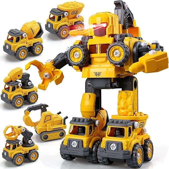 CARRINHO ROBÔ 5 EM 1- Monta Desmonta Construbots -