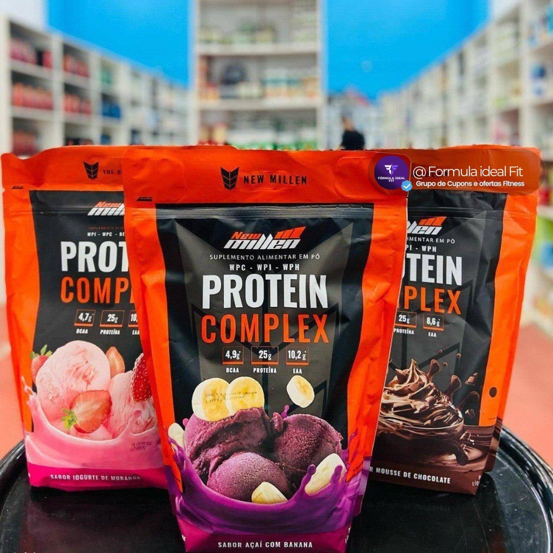 Protein Complex 1.8kg  New Millen Sabor Açaí Com Banana