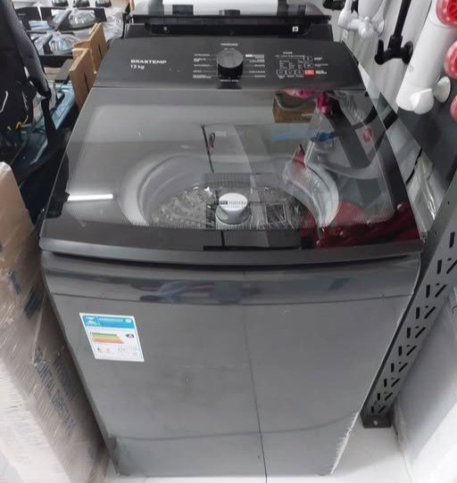 Lavadora Brastemp 14kg com Smart Sensor e Função Reduzir Tempo Cinza Platinum - 220v