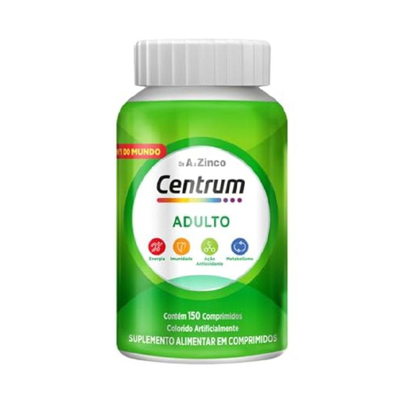 Centrum Adulto Multivitaminico Diário Adulto de A a Z, com Magnesio e Vitamina D, 150 comp...