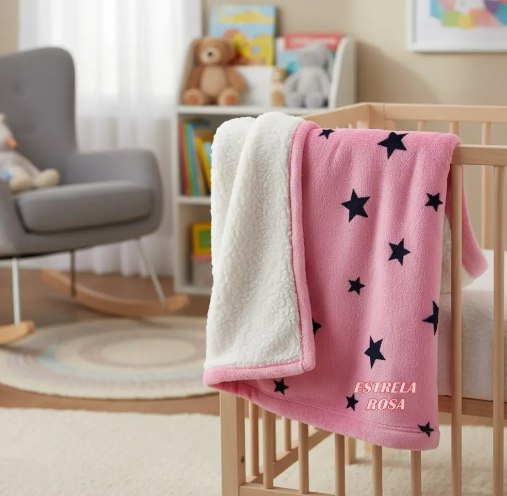 Manta Bebê Cobertor De Bebê Dupla Face Sherpa - 8 Estampas