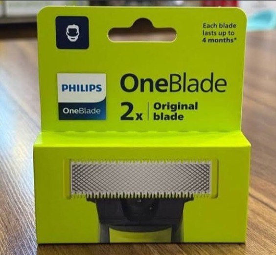 Lâminas de Reposição Originais Philips OneBlade QP220/51 Aço Inoxidável Para Raspar, Apara...